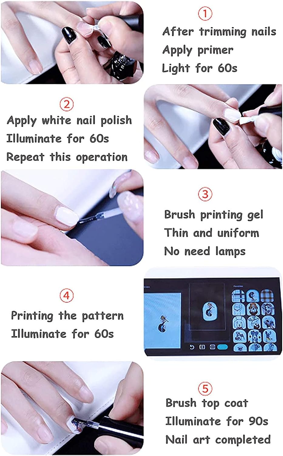 NailPix™ Tragbarer Nailart-Drucker