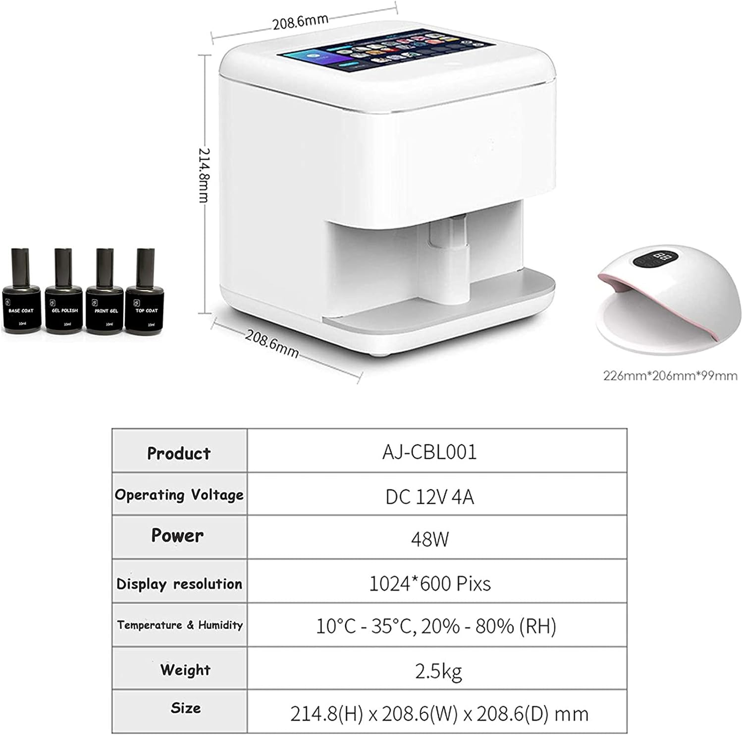 NailPix™ Tragbarer Nailart-Drucker
